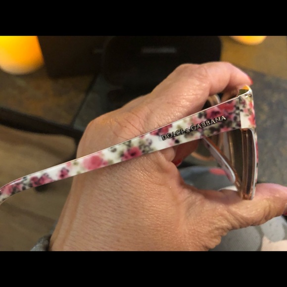 Dolce & Gabbana Sunglasses DG4077M - Pink White Floral Frames - Picture 10 of 13